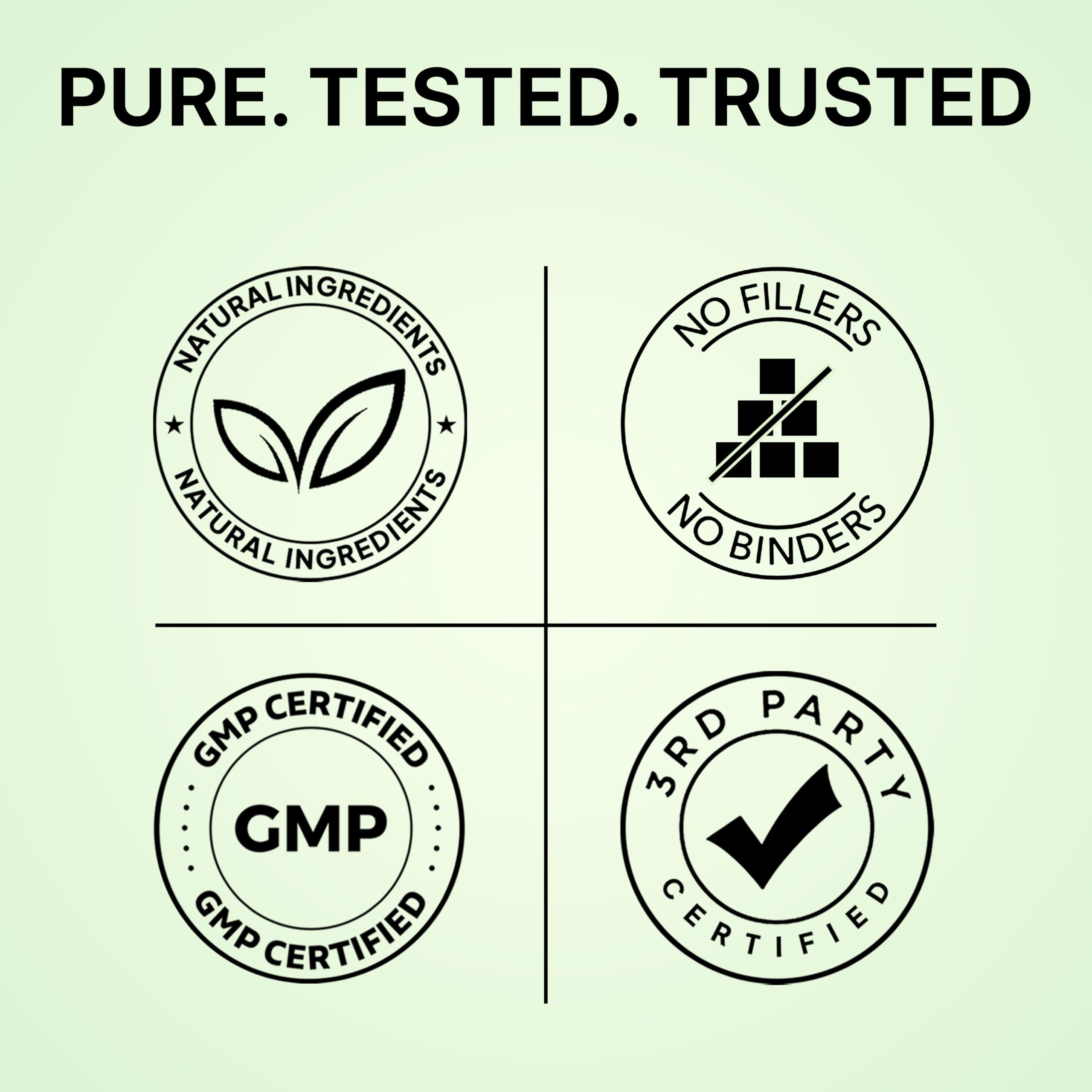 Pure Prana bottle label detail shows clean, plant-based wellness for daily vitality.