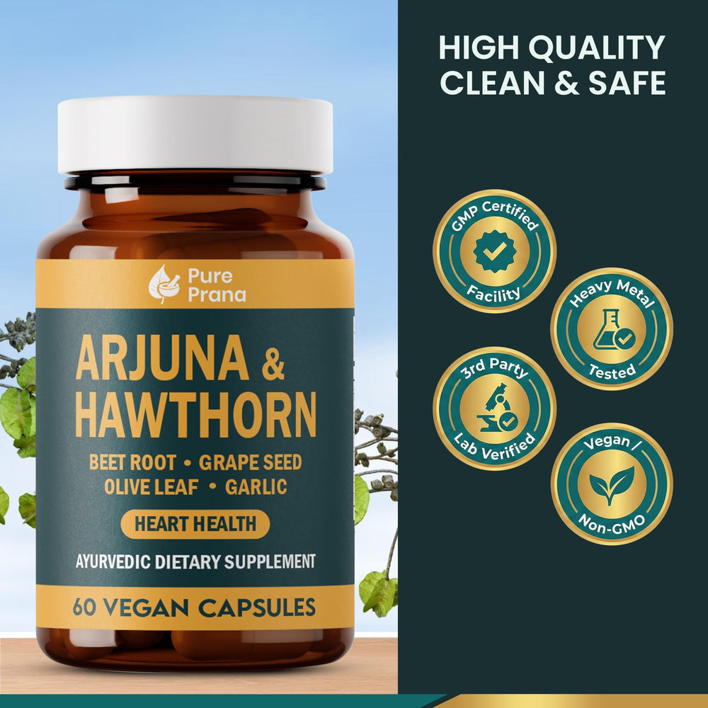 Pure Prana Hawthorn berries capsules support healthy circulation