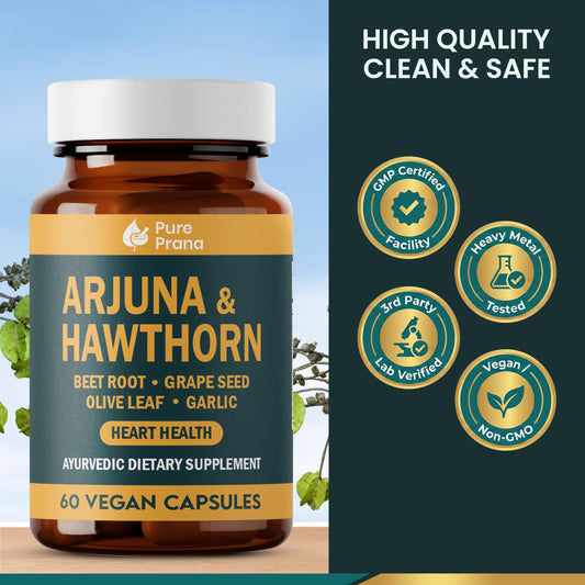 Pure Prana Hawthorn berries capsules support healthy circulation