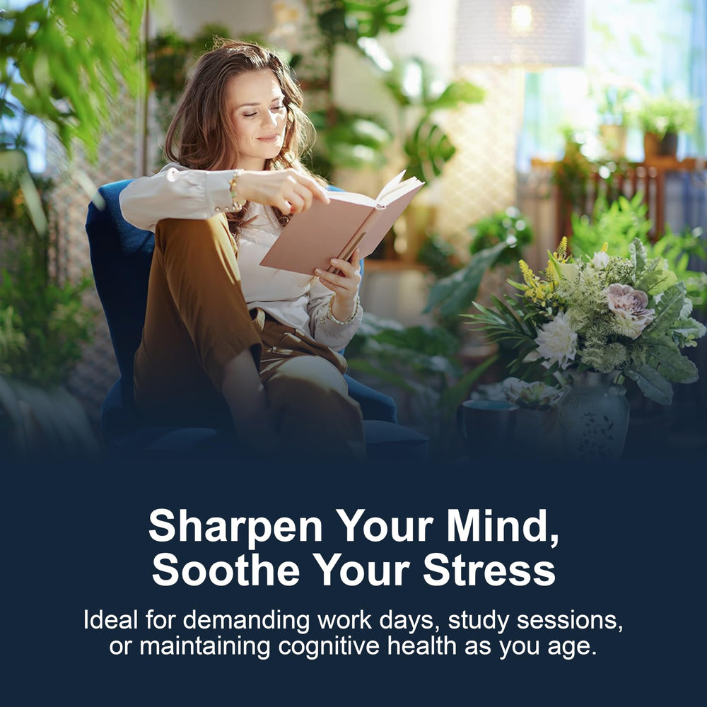 Pure Prana Shankhpushpi herbal blend showcases calming focus potential.