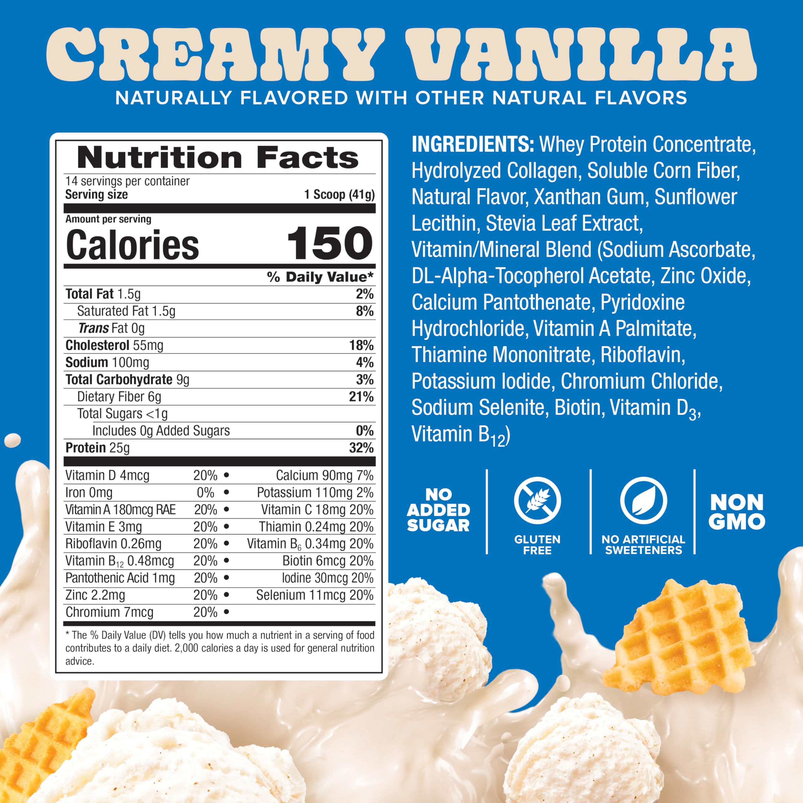 Pure Protein All-In-One Vanilla shaker demonstrates convenient post-workout mix