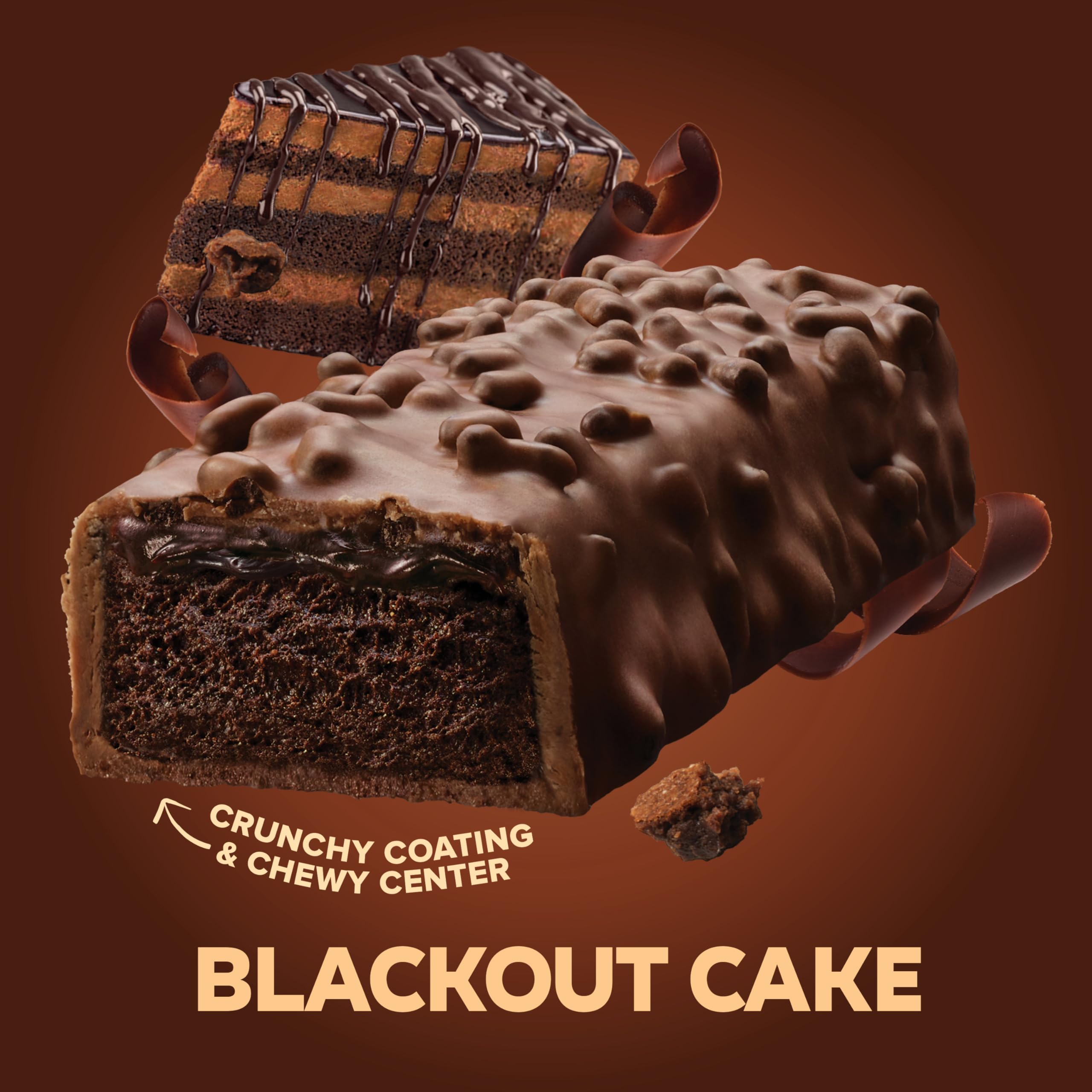 Unwrapped AMMMAZE Blackout Cake Bar ready to enjoy.