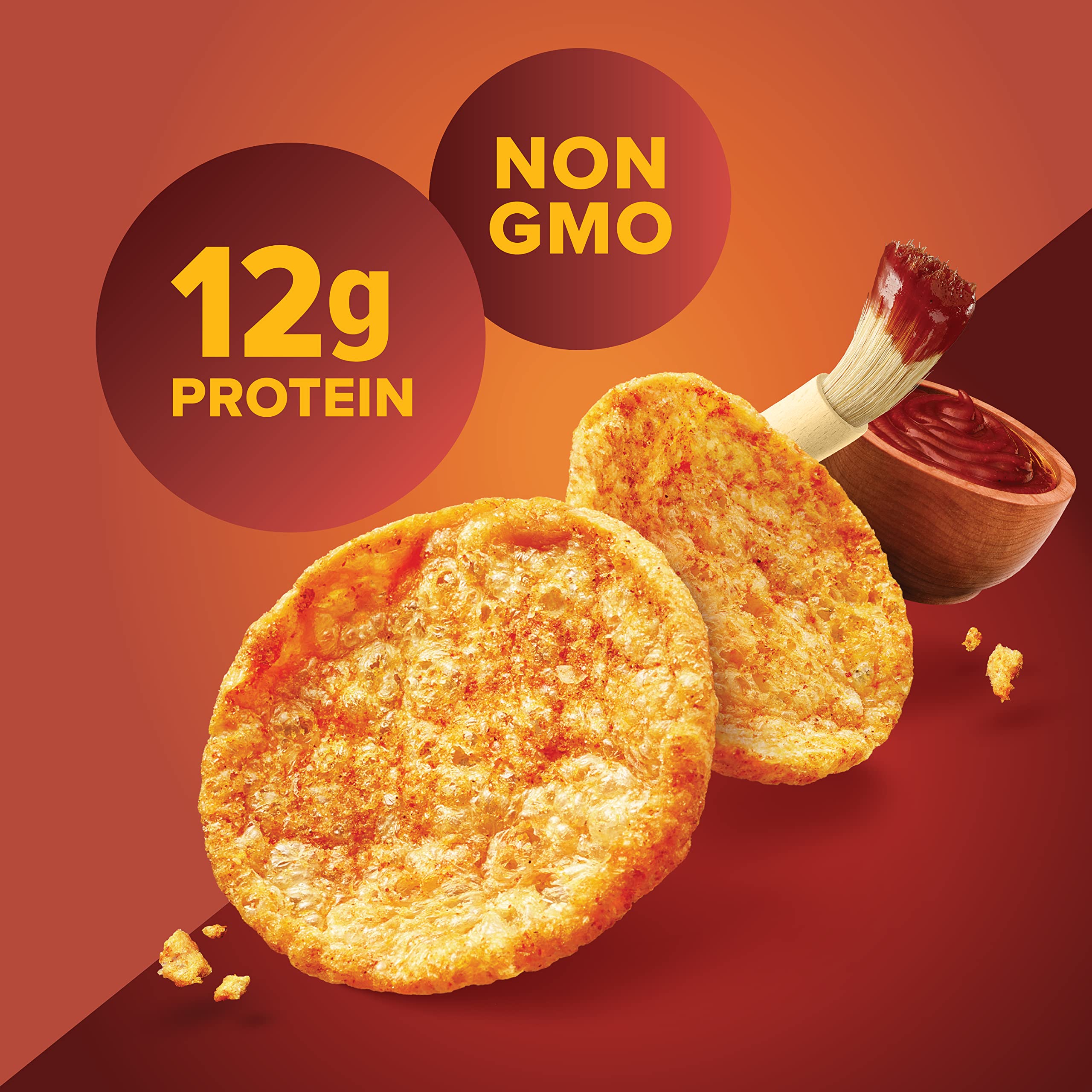 Pure Protein Popped Crisps Sour Cream & Onion bag delivers crisp texture and protein boost.