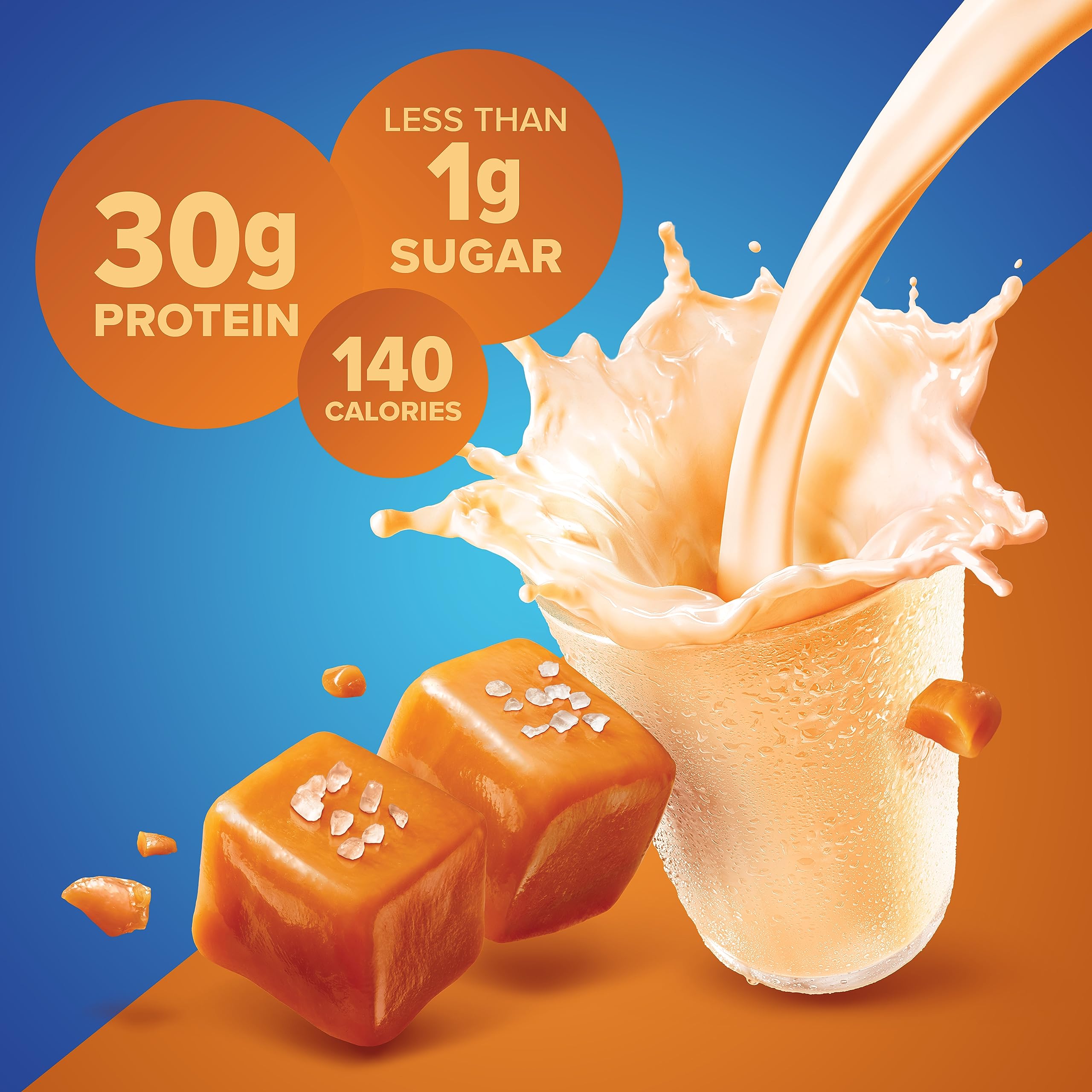 Pure Protein Salted Caramel Shake in a gym bag for post-workout fuel.