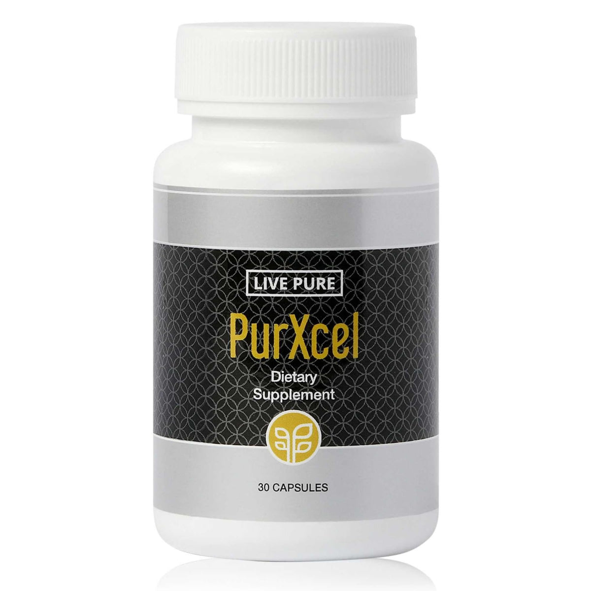 PURE PurXcel bottle front showing antioxidant blend for daily wellness