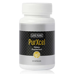 PURE PurXcel bottle front showing antioxidant blend for daily wellness