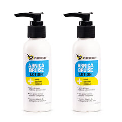 Pure Relief Arnica bruise-relief-lotion bottle shown for bruising support and hydration