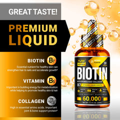 Pure Research Biotin & Collagen with berry flavor for smooth dosing