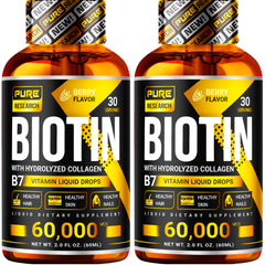 Pure Research Biotin & Collagen bottle with pour spout for easy daily drops