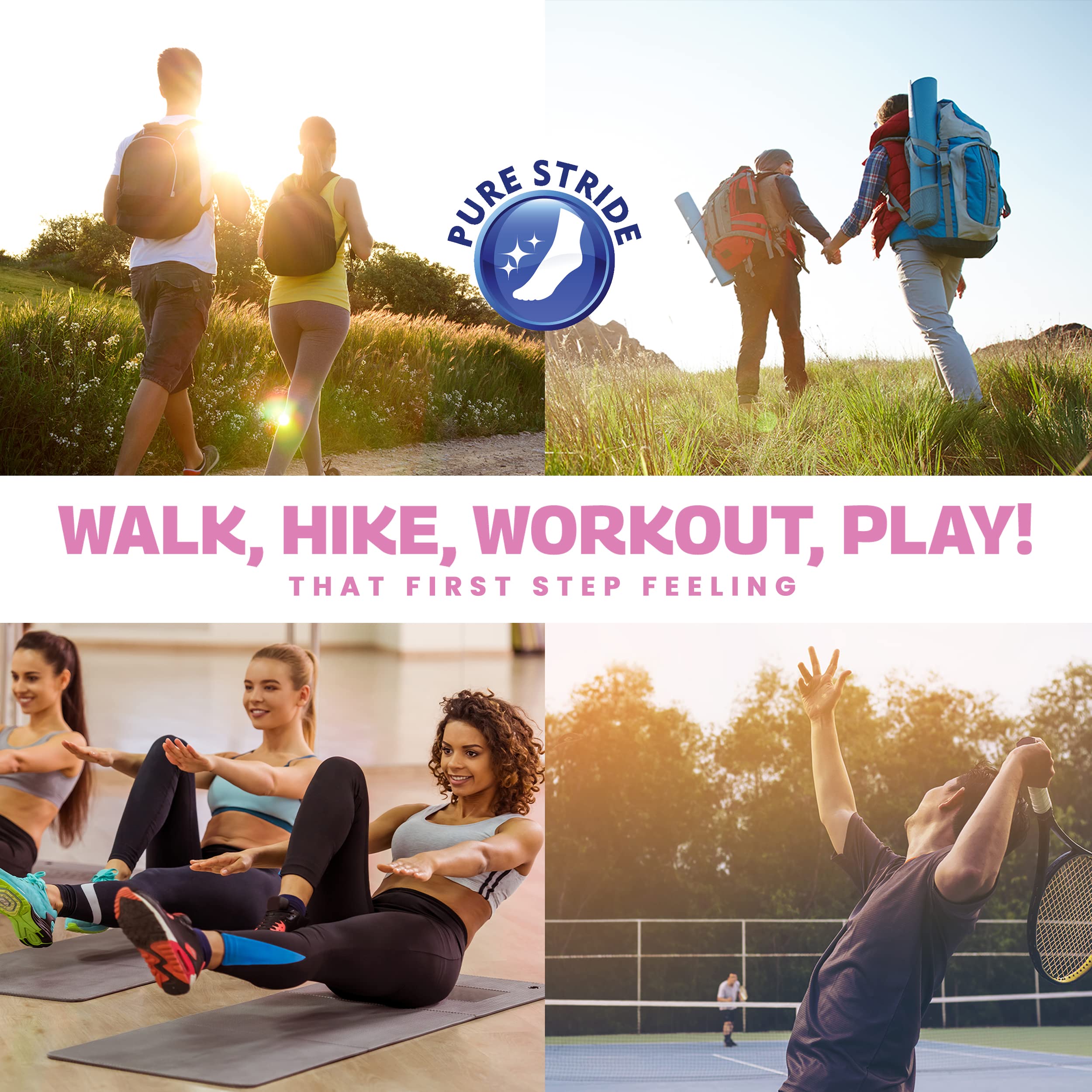 Pure Stride Bold orthotics in-shoe fit enhances all-day comfort
