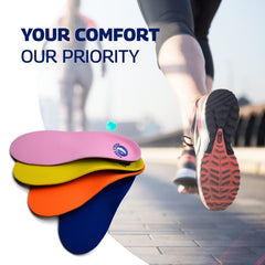 Pure Stride Bold orthotics use a polypropylene shell for stable structure in footwear.
