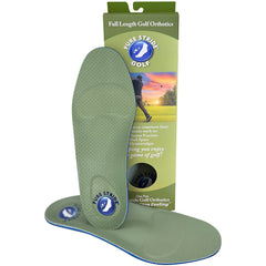 Pure Stride Golf Orthotics arch support enhances stability during the swing.