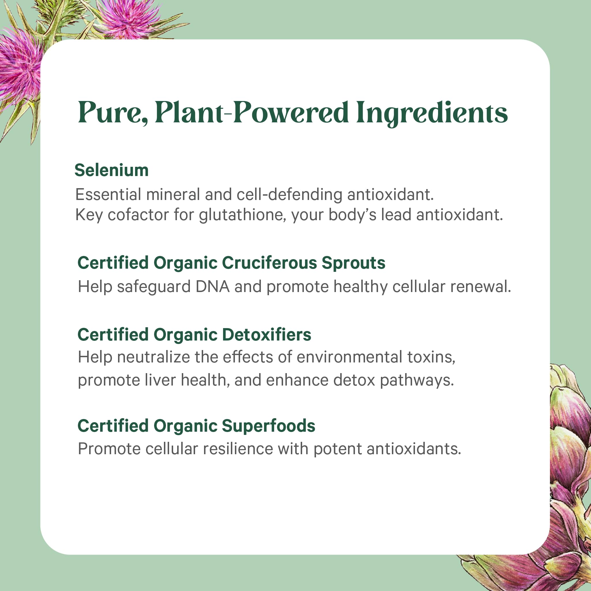 Two capsules of PURE SYNERGY Cell Protector taken with a meal