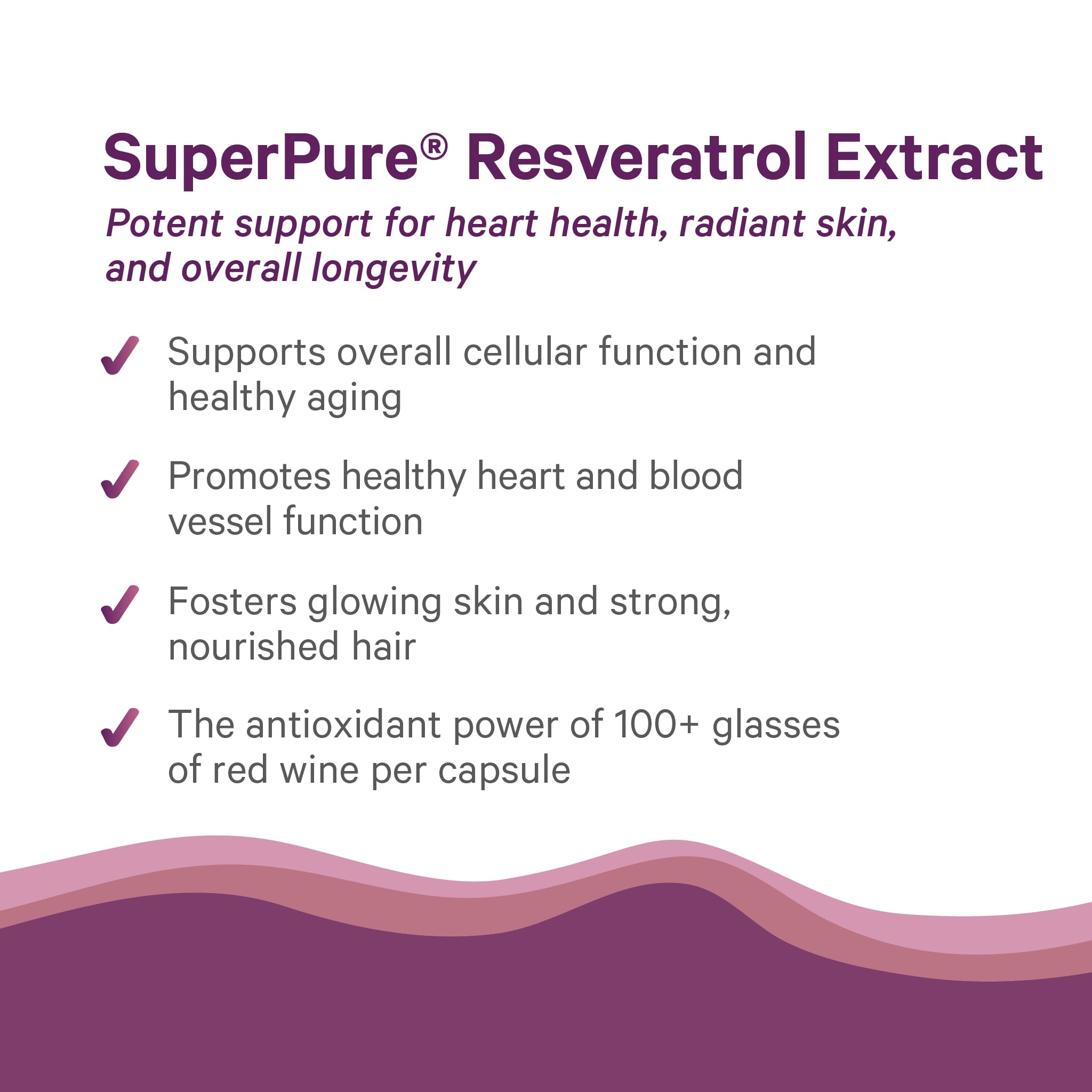 Pure Synergy grape polyphenols jar highlights organic ingredients for healthy aging.