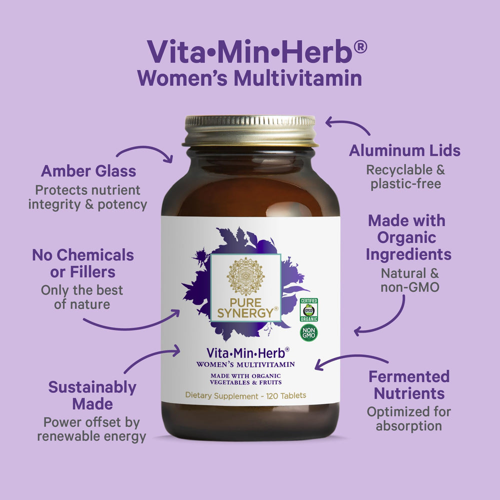 PURE SYNERGY organic herbs and extracts showcase plant-based formulation