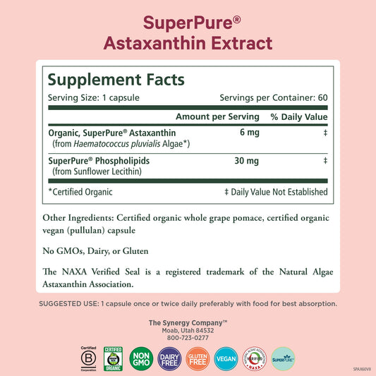 Pure Synergy SuperPure capsules arranged for daily use