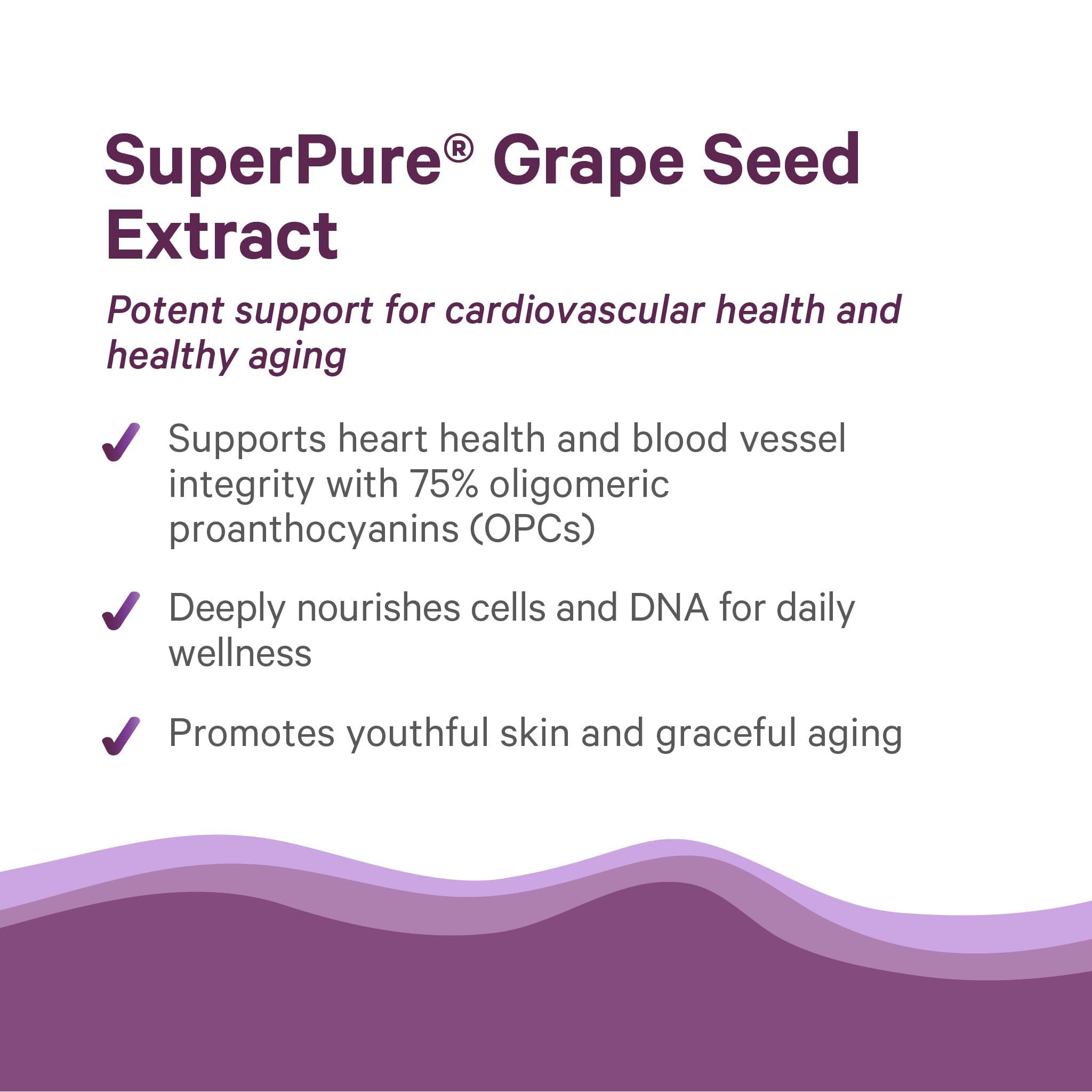 Pure Synergy SuperPure packaging with European vineyard backdrop, conveying farm-fresh ingredients and quality.