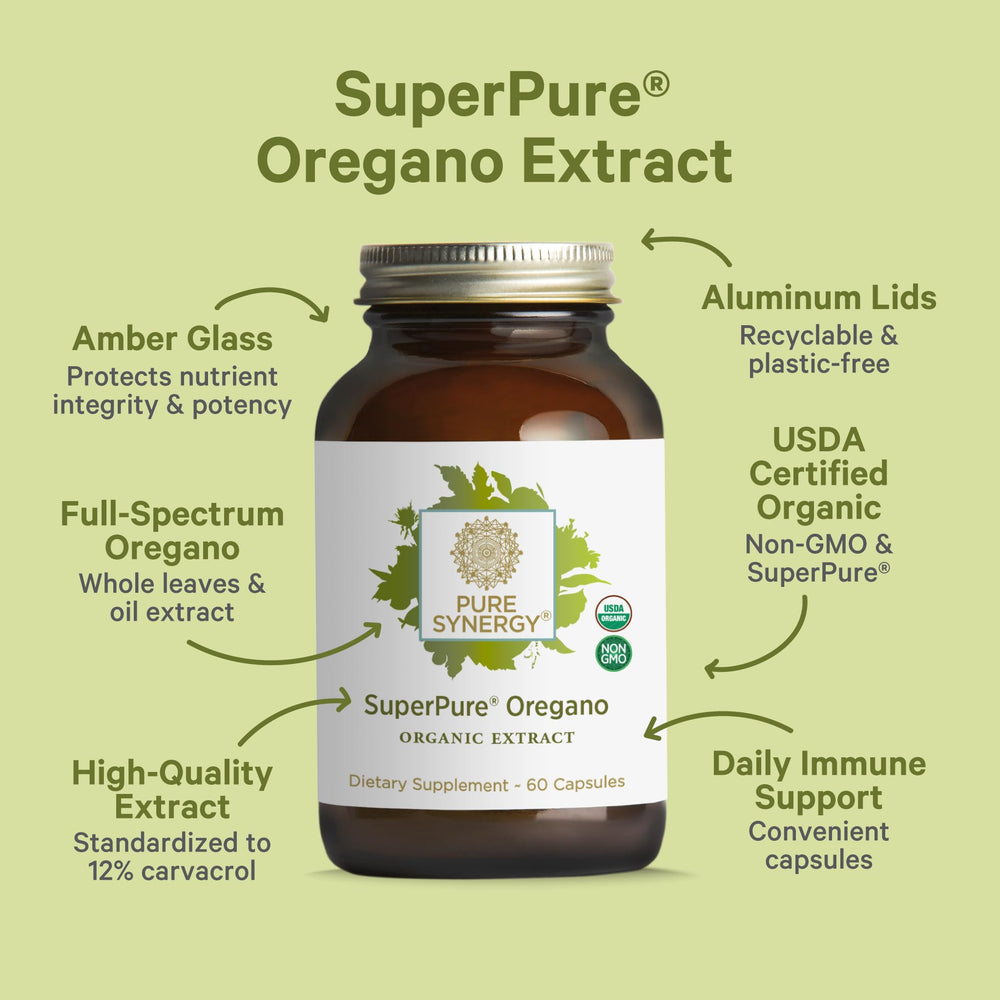 Oregano leaves and oil visualization, full-spectrum extract for respiratory and gut balance.