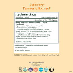 Pure Synergy SuperPure capsules close-up for convenient daily supplementation.