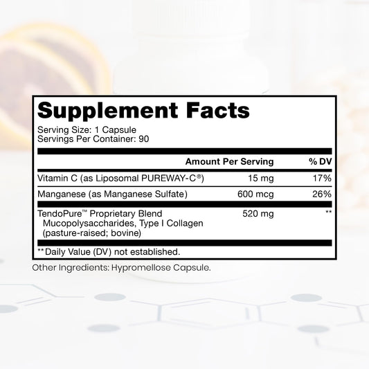 Pure Therapro Rx Acute Injury capsules in view for convenient daily dosing