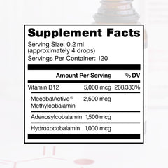 Pure Therapro Rx B12 label detail, vegan methylated B12 at a glance