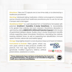 Pure Therapro Rx EMOTHION glutathione from Italy, patent-backed formulation