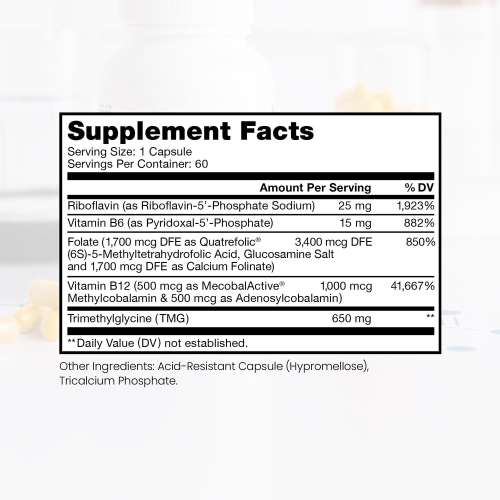 Pure Therapro Rx Methyl B Complete capsules closeup showing soft shells.