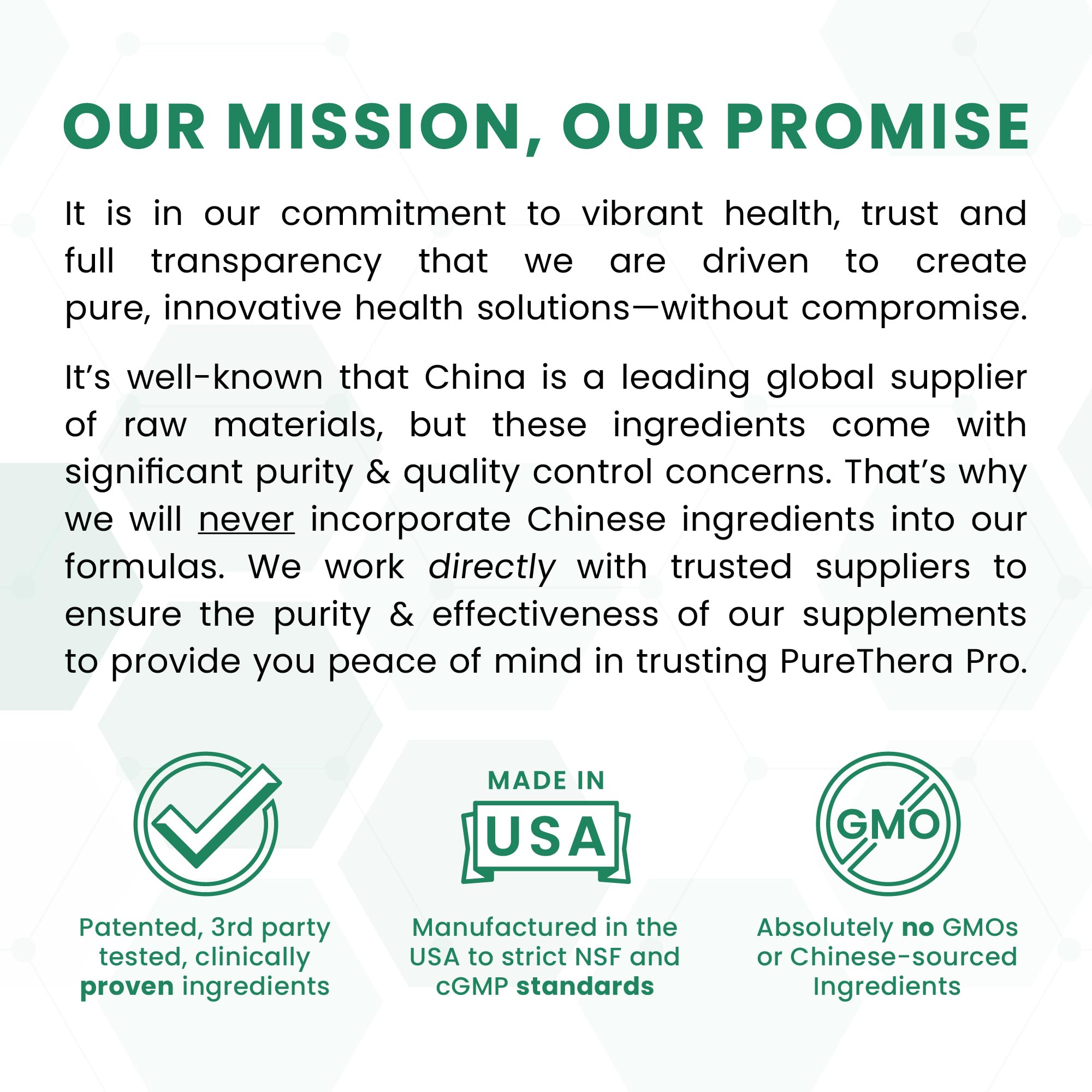 Pure TheraproRx non-GMO gluten-free formula without fillers