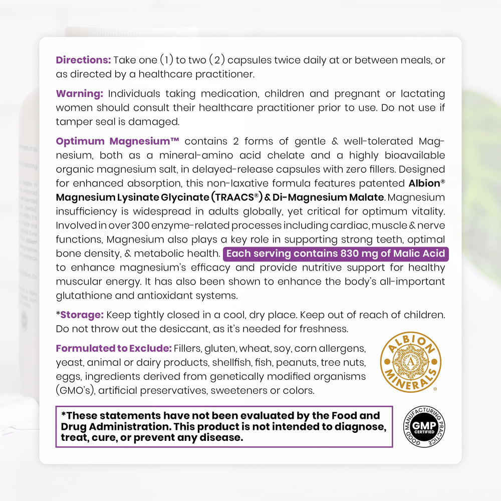 Pure TheraPro Rx Optimum Magnesium EmboCaps delayed-release concept on packaging