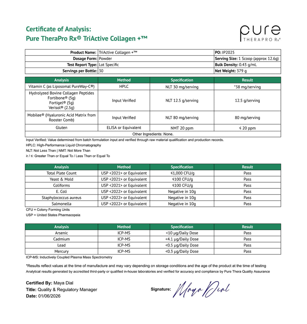 Pure Therapro Rx TriActive Collagen Plus tub – daily beauty routine
