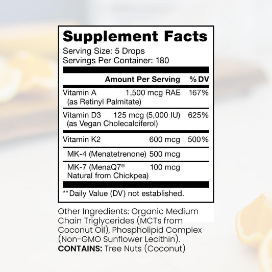 Pure TheraPro Rx label close-up highlights vegan liposomal formula