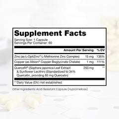 Pure Therapro Rx Zinc Defense capsules ready for daily supplementation