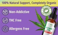 Pure Wellness hemp oil pour with peppermint infusion for smoother evenings