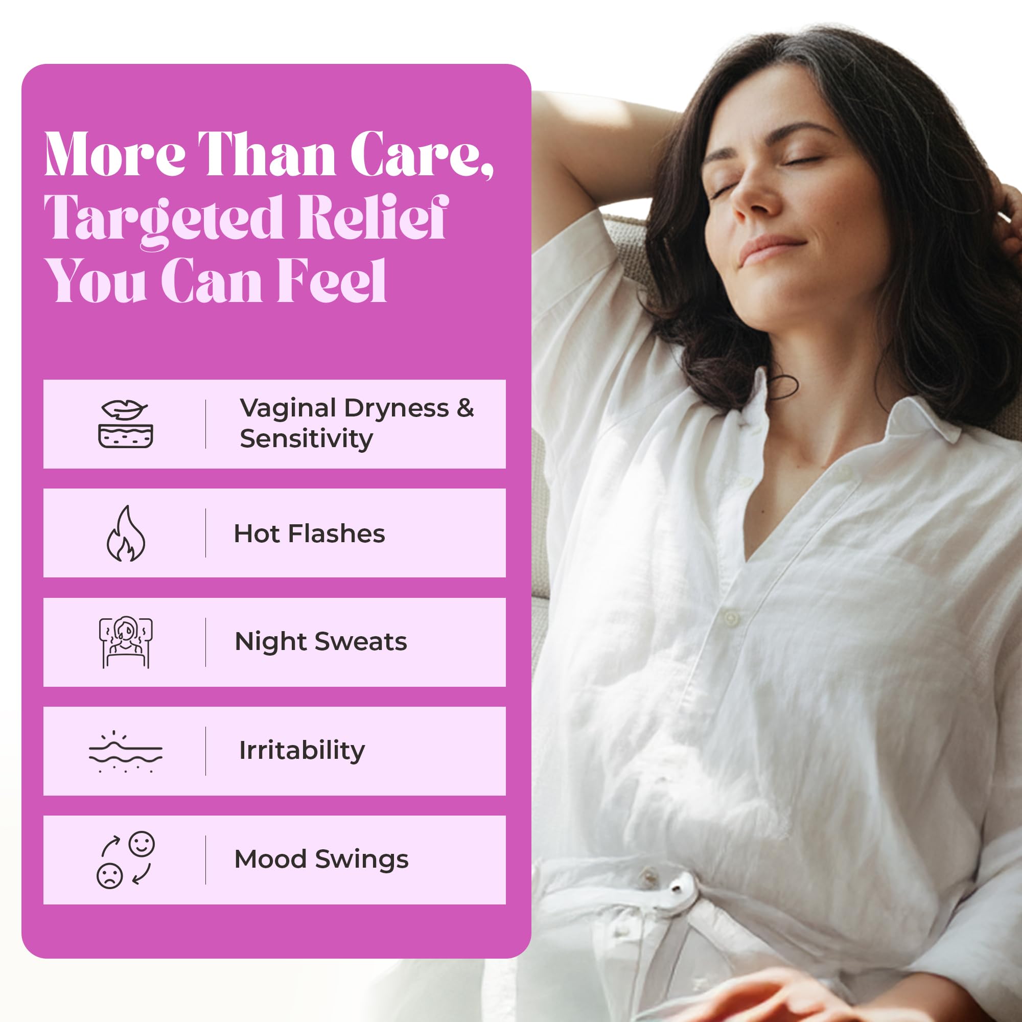 PURE WOMAN Pause-Me-Not intended for bedtime use for comfort
