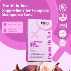 PURE WOMAN Pause-Me-Not box open with a 10-pack ready to use