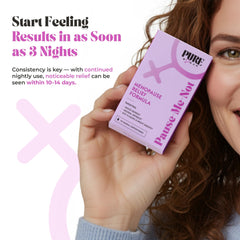 PURE WOMAN Hyaluronic acid detail suggesting hydration support