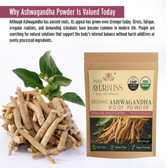 PureAyurbliss Organic certification seal signals quality and purity.