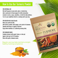 PureAyurbliss turmeric powder DIY face-mask mix for skincare rituals.