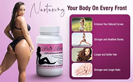 PureBody Vitamins capsules daily dose image highlighting easy, one-a-day intake