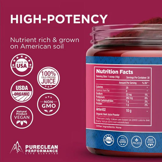 PureClean Beet Premium scoop measure shows precise serving for consistent results.