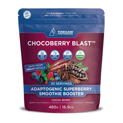 PureClean ChocoBerry Blast bottle with rich chocolate flavor for daily energy