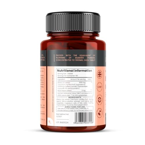 PureClinica Bilberry Extract bottle front label for quick brand recognition.