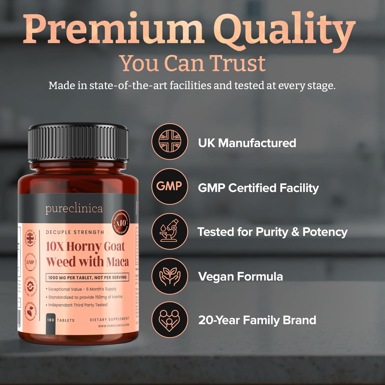 PureClinica Black Pepper 5mg extract for absorption support.