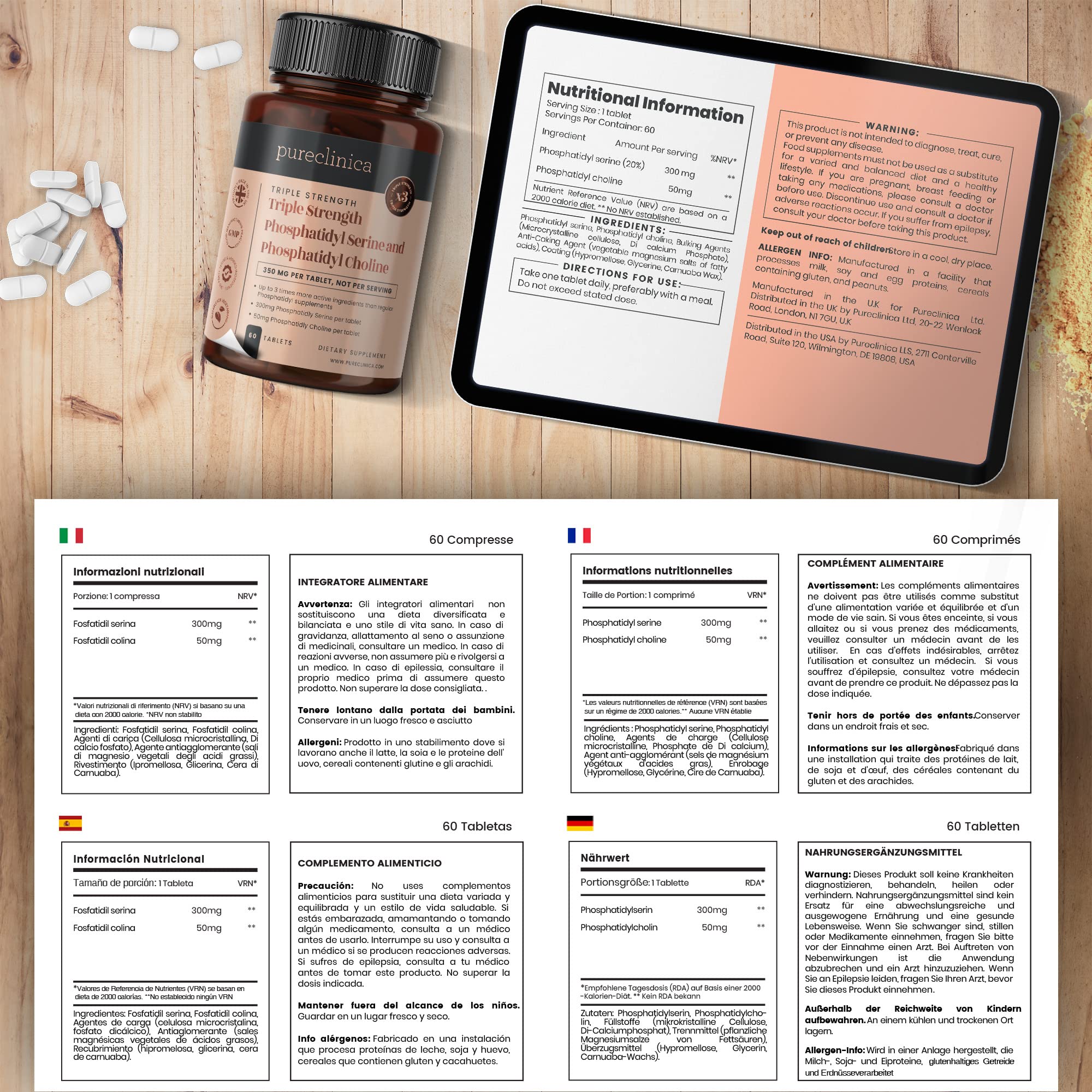 PureClinica daily-use packaging cues consistent cognitive support over time