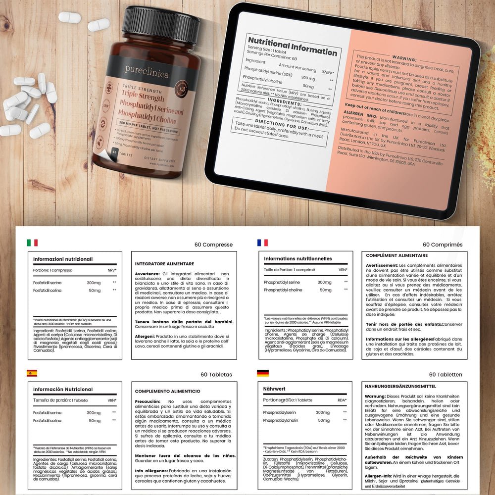 PureClinica daily-use packaging cues consistent cognitive support over time