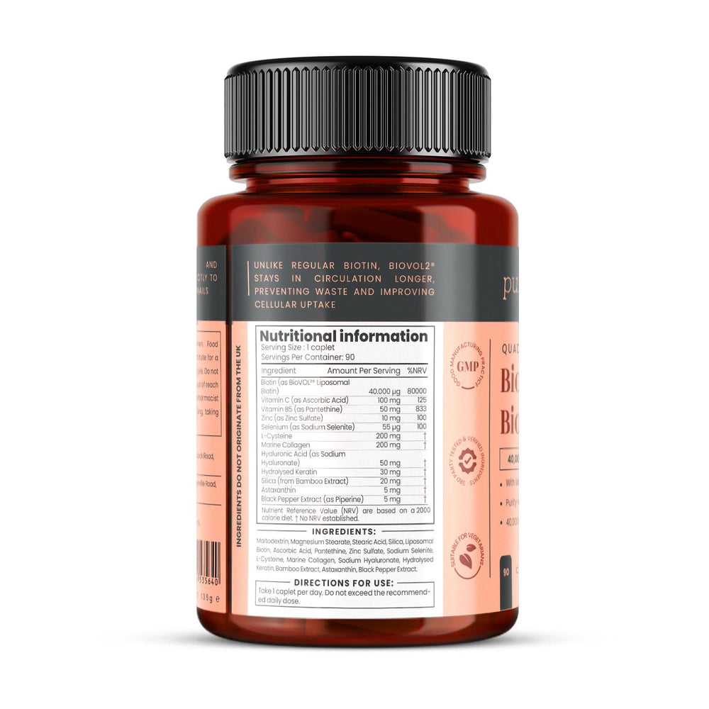 PureClinica eco-packaging image showing recycled bottle and sustainability commitment.