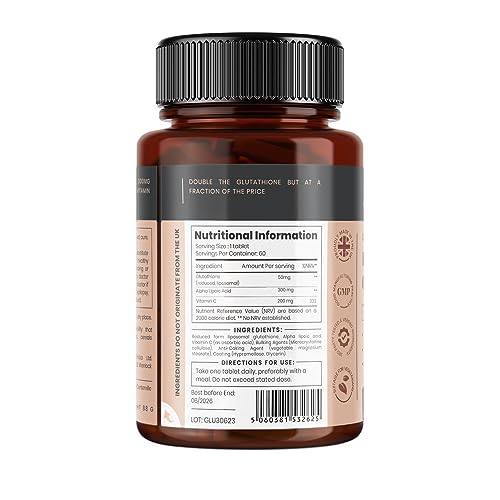 PureClinica Glutathione bottle pack showing six bottles for convenient long-term use