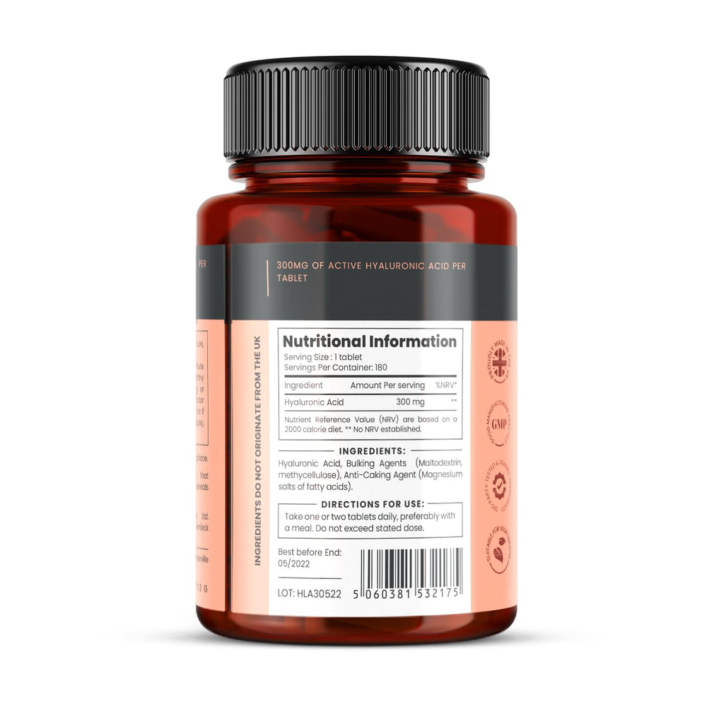 Pureclinica Hyaluronic Acid 360 tablets pack showing value bundle