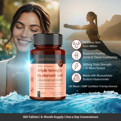 Pureclinica vegan sodium hyaluronate ingredient label highlights purity