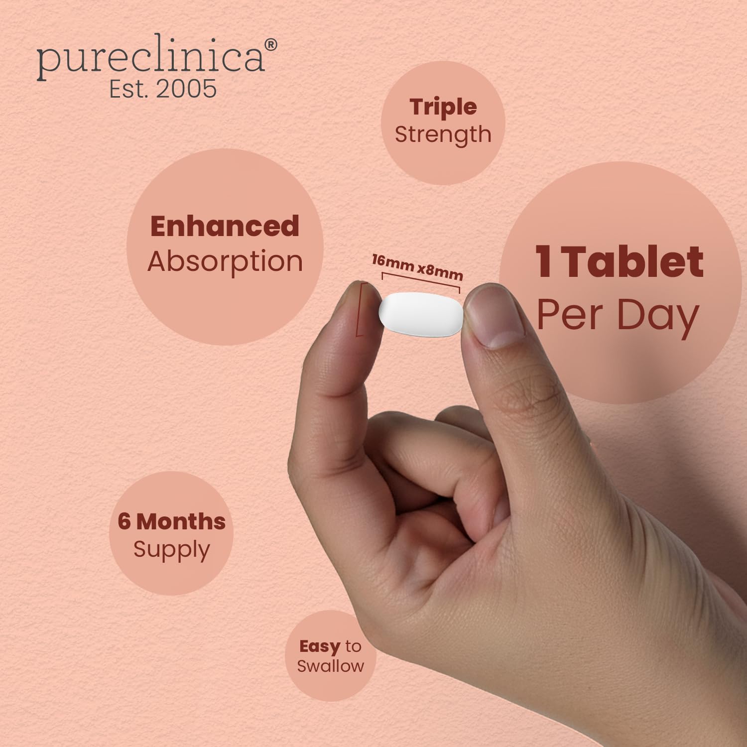 PureClinica product showcase front view on a clean background.